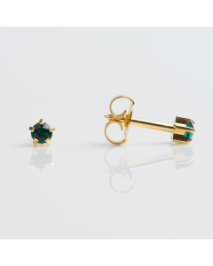 Studex- Regular Gold Plated Tiffany May Emerald R105Y - 12 Pack